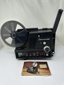 Vintage Chinon Sound 7500 MV 8mm Film Projector With Manual ~ Untested