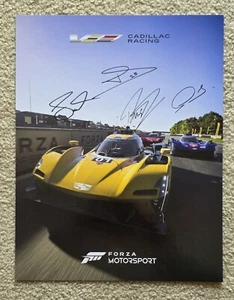 Póster Chip Ganassi Racing Cadillac GTP 2024 firmado Forza Motorsport IMSA 11x14 - Imagen 1 de 2