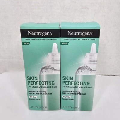 (2) Neutrogena Skin Perfecting Daily Liquid Exfoliant For Oily Skin Clarifying - Image 1 of 4