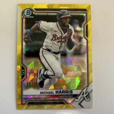 2021 Bowman Draft Chrome Sapphire MICHAEL HARRIS #BDC-86 /99  - Image 1 of 3