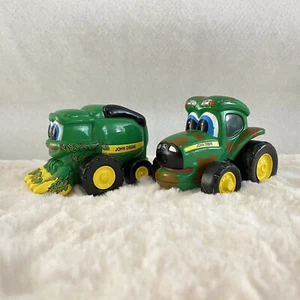 John Deere, Cory Combine, Green and Yellow Plastic Collectible Play Toy Cars - Picture 1 of 9
