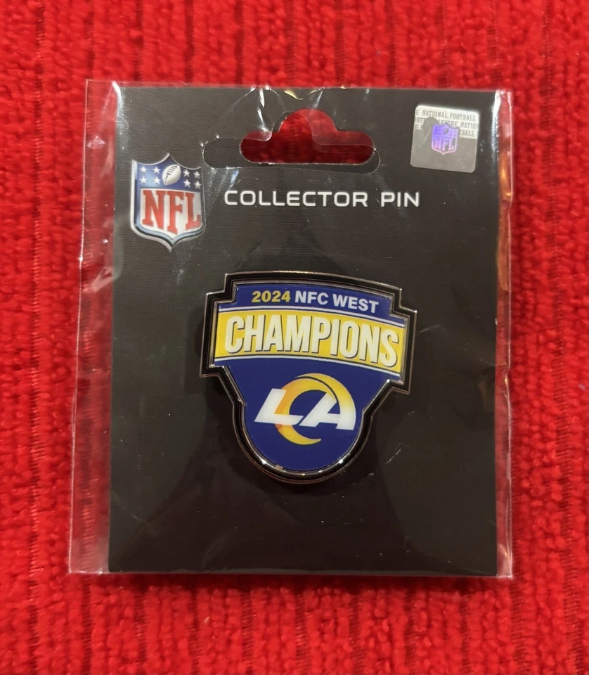 2024 Rams NFC West Division Champions Pin So Fi Stadium Stafford Kupp Nacua Foto 1 de 1