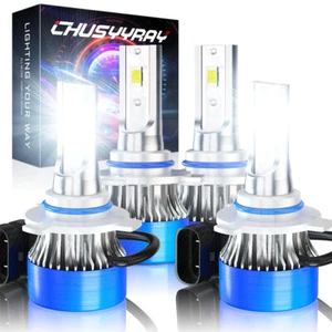 For Mitsubishi 3000GT 1994-1999 6000K LED Headlight High Low Beam Bulbs Combo 4X - Picture 1 of 11