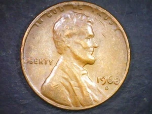 1968 D/D Lincoln Cent Error - RPM , Grease strikethrough , #106 - Picture 1 of 22