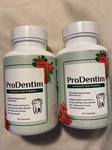 2 pack Prodentim Advanced Oral Probiotics Formula 60 Capsules Exp 12/26 - Picture 1 of 4