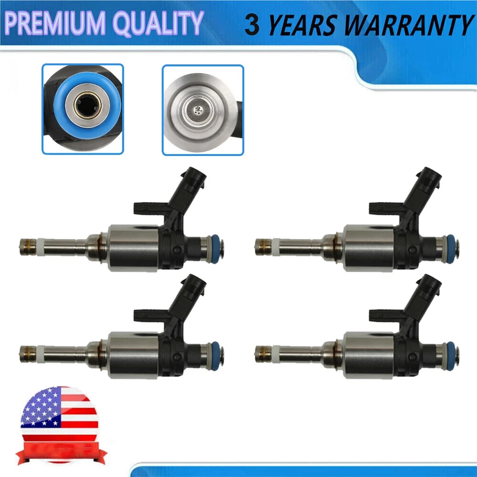 Juego de 4 inyectores de combustible para Volkswagen Jetta Beetle Golf 2014-2018 1,8 L FJ1238 Foto 1 de 4