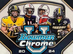 2024 BOWMAN U CHROME 1st CARD UNIVERSITY PICK YOUR PLAYER CARD #s 101-200 - Picture 1 of 68