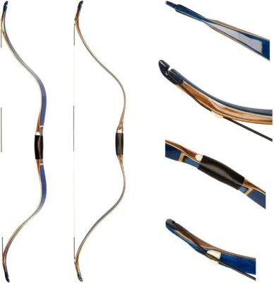AF Archery Blue Maple Tatar Bow 54" Traditional Recurve Bow for Advanced Adults - Image 1 of 4
