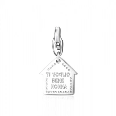 Charm Donna S’agapo Ciondolo in Acciaio Ti Voglio Bene Nonna SHA390 Sagapo - Immagine 1 di 2