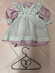 American Girl Doll Pleasant Company Samantha Birthday Dress Lacy Pinafore EUC - Picture 1 of 10