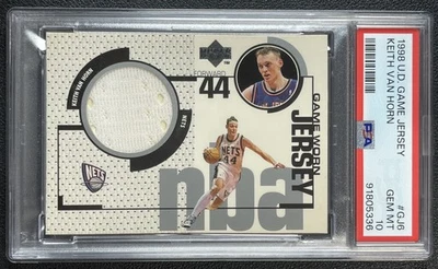 POP 2 KEITH VAN HORN PSA 10 1998-99 UPPER DECK #GJ6 GAME WORN JERSEY 5336 - Image 1 of 2
