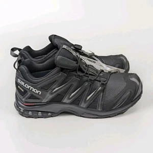 Scarpe da trekking Salomon XA Pro 3D GTX nere Gore-Tex impermeabili da uomo taglia 10 nuove con etichette - Foto 1 di 9
