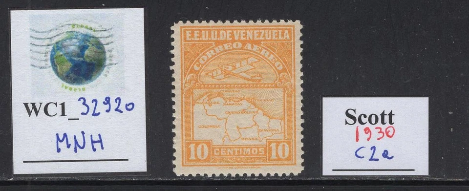WC1_32920 VENEZUELA. Variedad de sellos de correo aéreo 1930. Sc. C2a. MNH Foto 1 de 1