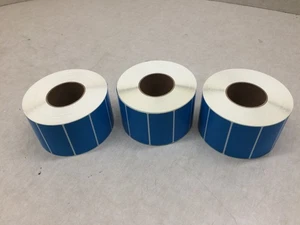 Menge 3 ULINE S-8597BLU 4x2 FLR Blau Thermotransfer Etiketten - Bild 1 von 4