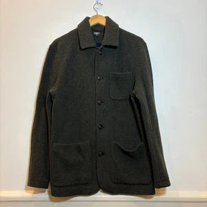 Faherty Reserve Wool Chore Jacket Herren M Olivgrün Knopfleiste Made Portugal - Bild 1 von 14