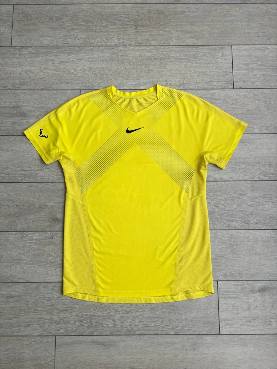 【貴重】 Rafa T-shirt US：M Nike Rafa Mnk Dfadv SS Top Haut, Lt Photo Blue/White, XL Hommes