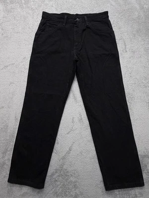 Rustler Classic Jeans Mens Measured 33x30 Black Relaxed Fit Denim Pants 5 Pocket - Image 1 of 4