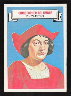 1967 Topps Who Am I #21 Christopher Columbus Without Disguise EX - Image 1 of 2