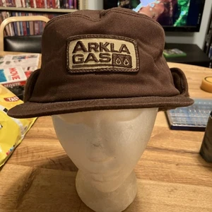 Rare Vintage America’s legend made in USA Arkla gas hat with ear Flap M/L - Picture 1 of 9