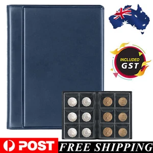 60 Pockets Coin Collection Book Holder Money Storage Penny Album Fit AU 50 Cent - Picture 1 of 6