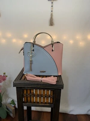 (10)Shoulder bag womens blue and pink color - Image 1 of 4
