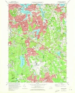 Weymouth, MA - 1971 USGS Topographic Map – Premium Matte Print – Historic Mass - Picture 1 of 1