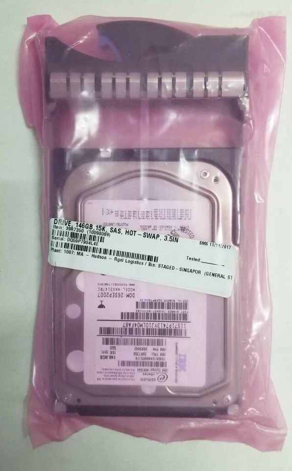 IBM 40K1044 39R7350 26K5842 146gb 15k 3.5" sas hard drive - Image 1 of 1