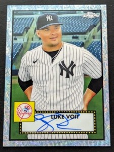 Luke Volt Yankees 2021 Topps Chrome 70th Anniversary Platinum Wave #59/70 Card