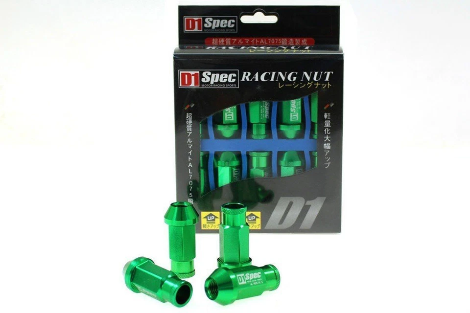 RACING WHEEL NUTS M-7287 M12X1.5 GREEN - Image 1 of 1