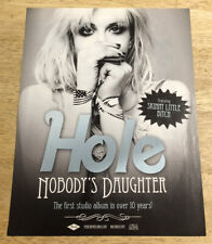 HOLE Courtney Love Nobody's Daughter Ad - 2010 Magazine Album Ad Clipping 