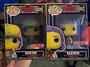 Blacklight Funko Pop Stranger Things Eleven and Dustin - Picture 1 of 1
