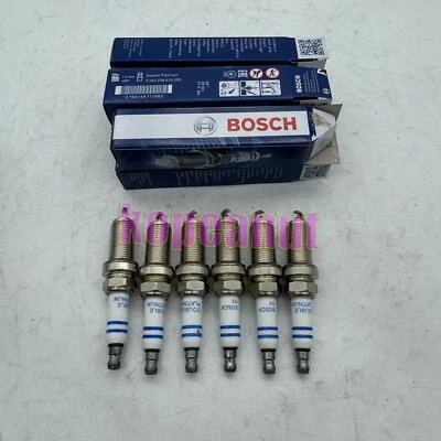 6X Bujías FR7NPP332 Platino para BOSCH BMW X3 X5 E60 E83 E85 E90 N51 N52 Foto 1 de 4