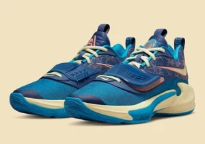 Nike Zoom Freak 3 NRG Uomo Taglia 9.5 Giannis Blu Citron San Valentino DH7347 900 - Foto 1 di 12