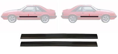 1985-1986 Mustang GT & LX Door Body Moldings Mouldings - Driver & Passenger Side - Изображение 1 из 3