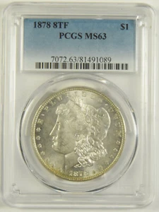 1878 8TF Morgan Dollar PCGS MS-63 #91089 - Picture 1 of 2