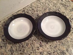 MIKASA PEASANTRIES D2000 Brown Bowl/s Set Of 2 - Picture 1 of 7