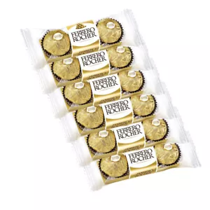 6 FERRERO ROCHER Premium Chocolate Candies Sweets 37.5g 1.32oz - Picture 1 of 7