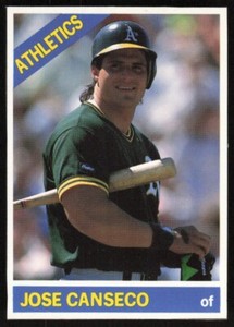 1991 Baseball Cards Magazine '66 Topps Replicas #47 Jose Canseco Oakland