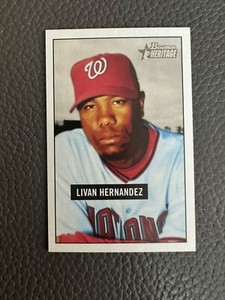2005 Bowman Heritage Washington Nationals MINI Baseball Card #96 Livan Hernandez