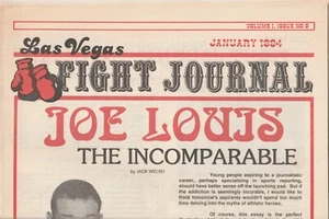 LAS VEGAS FIGHT JOURNAL NEWSPAPER JOE LOUIS COVER JANUARY 1994 - Picture 1 of 2