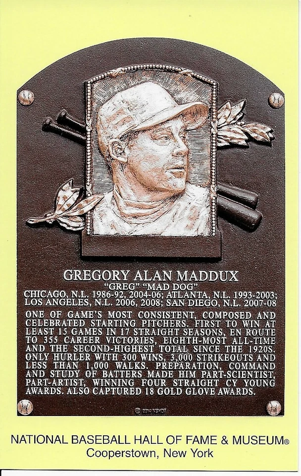 Бейсбол HOF табличка открытки с почтовым штемпелем на индукционный день 1993-настоящее время вы выбираете. - Изображение 1 из 1