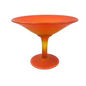 Dish Candy Nut Compote Retro Pedestal Style Matte Finish - Picture 1 of 9