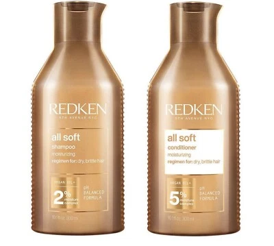 Redken All Soft Shampoo and Conditioner Intense Hair Repair 300ML - Image 1 of 4