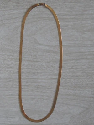 Collar Espiga Italia 925 Oro Milor Vermeil De Colección 22" VER Foto 1 de 4