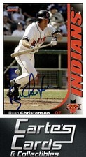 Ryan Christenson 2002  Choice Indianapolis Indians #11 TTM/IP Signed Autographed