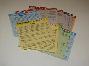 Amiga Fax ~ 18 Reference Cards ~ Commodore Amiga - Picture 1 of 2