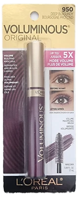 L'Oreal Voluminous Original Mascara DEEP BURGUNDY #950 Volume Building Mascara. - Image 1 of 4