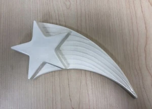 VINTAGE 1980’s DYER CERAMICS ART POTTERY WHITE SHOOTING STAR WALL ART - Picture 1 of 2