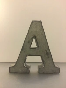 Tin/Rustic Decorative Letter “A” - Picture 1 of 2