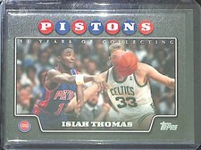2008-09 Topps Black Basketball #173 Isiah Thomas w/Larry Bird No 38 of 51 "READ"